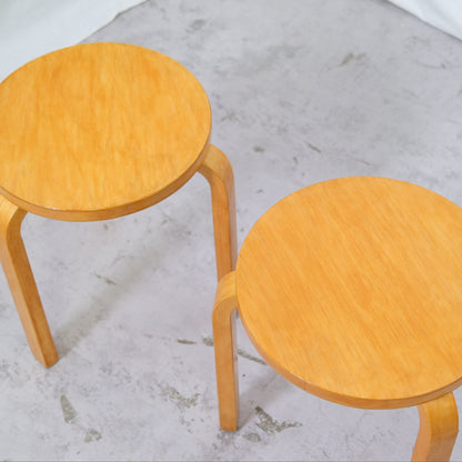 Alvar Aalto Artek 60 Stool – 3-legged, 1950s