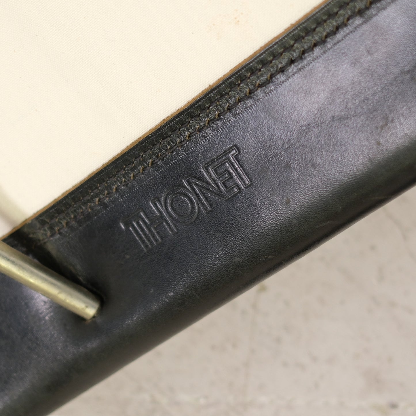 Thonet MR10 Chairs – Black Leather & Chrome