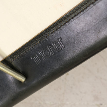 Thonet MR10 Chairs – Black Leather & Chrome