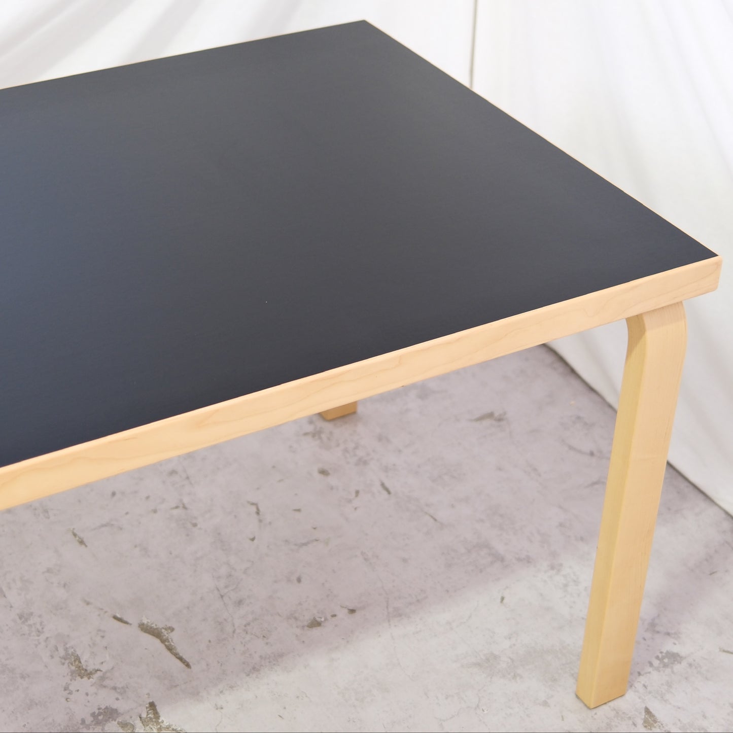 Artek 82A Table, Black Linoleum, 150 cm