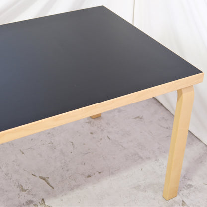 Artek 82A Table, Black Linoleum, 150 cm