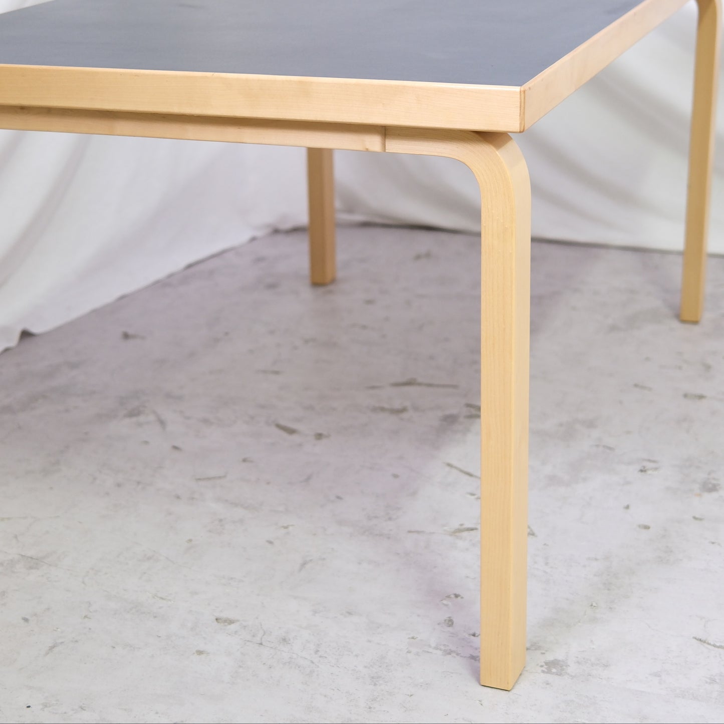 Artek 82A Table, Black Linoleum, 150 cm