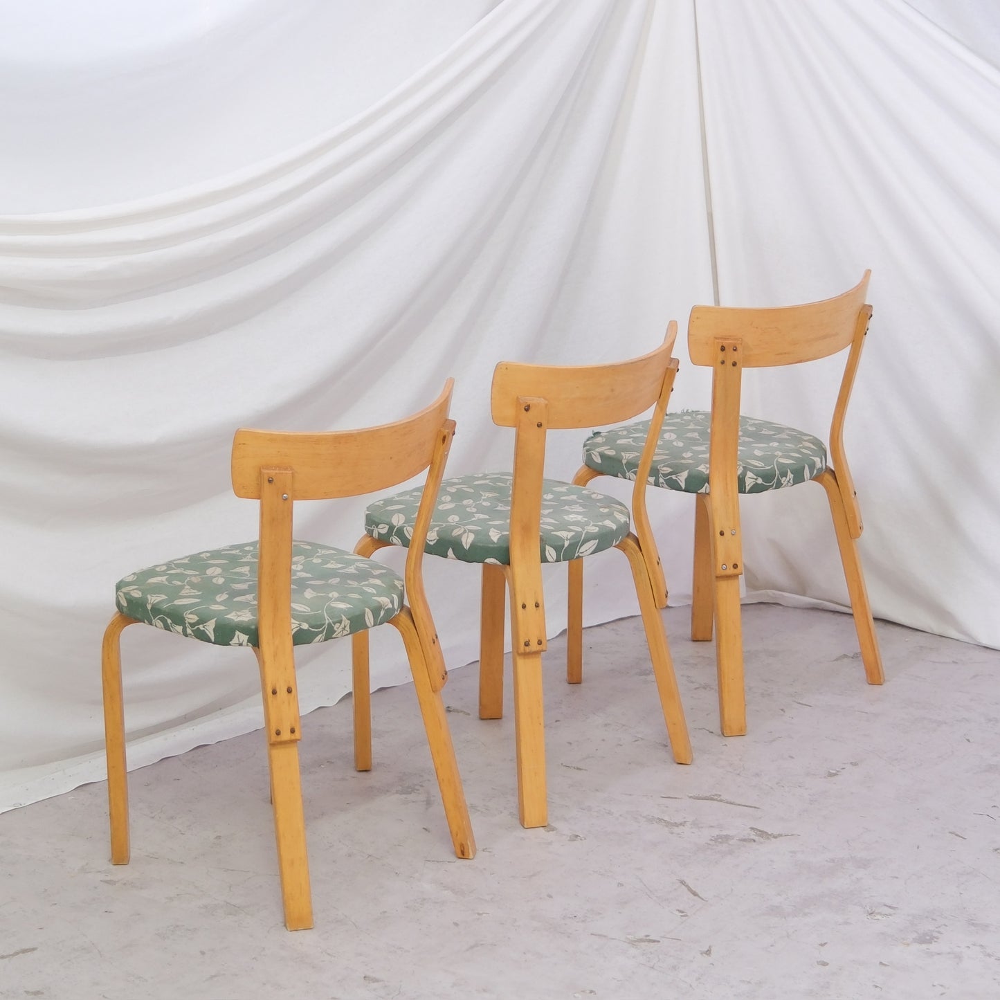 Artek 69 Chairs, 1930s, Upholstered
