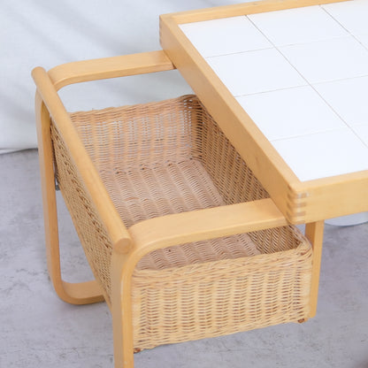 Artek 900 Tea Trolley, White Tiles