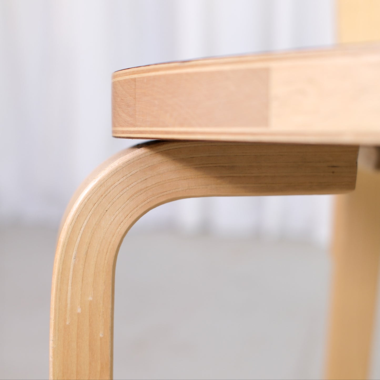 Alvar Aalto Chair 69 for Artek with Blue Laminate