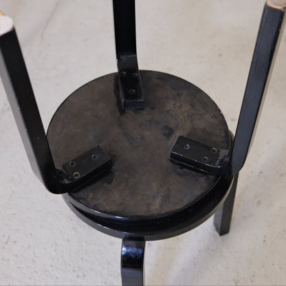 Artek Stool 60 by Alvar Aalto, Black