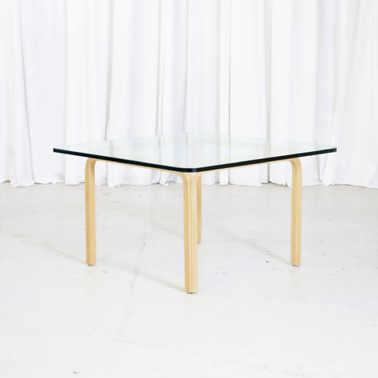 Artek Y805A glass coffee table by Alvar Aalto, front view