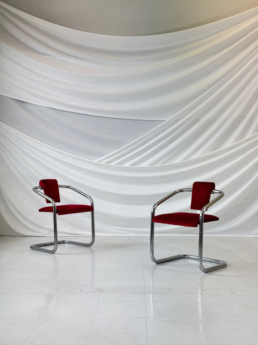 ヴィンテージクロームカンチレバーチェア