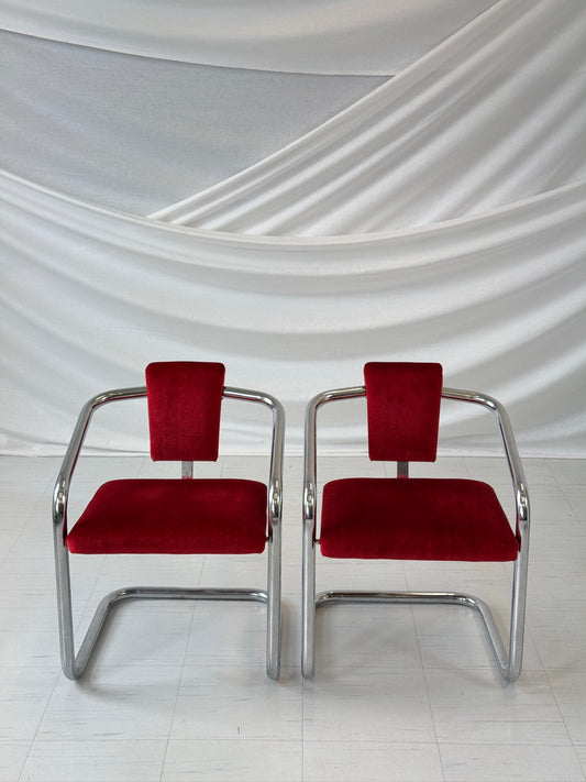 ヴィンテージクロームカンチレバーチェア