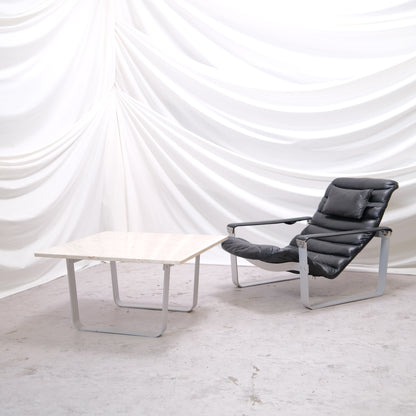 Ilmari Lappalainen – Pulkka Coffee Table with Marble Top