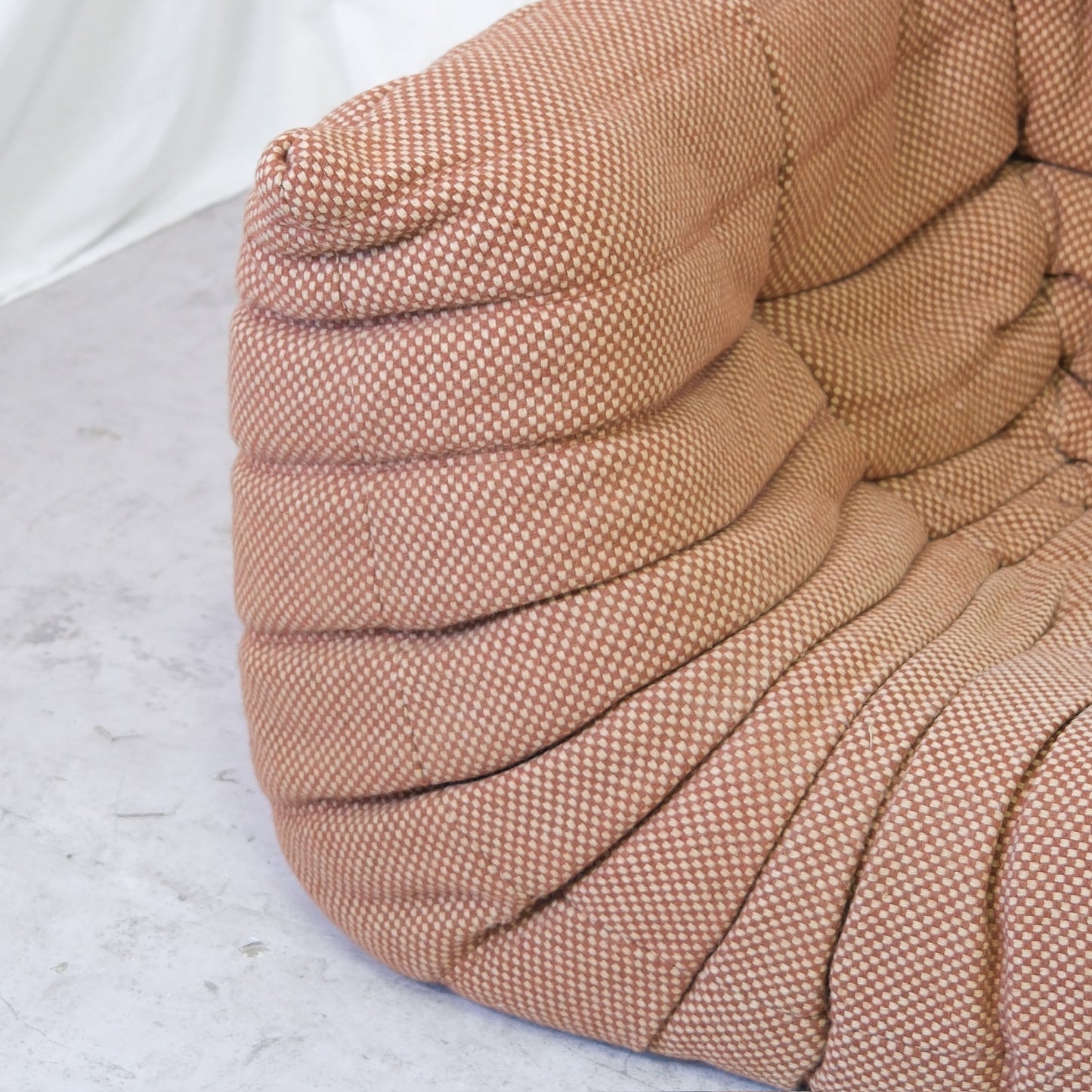 Ligne Roset Togo Set in Brown Wool Fabric - Michel Ducaroy