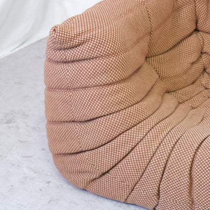 Ligne Roset Togo Set in Brown Wool Fabric - Michel Ducaroy