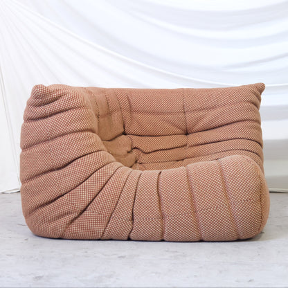 Ligne Roset Togo Set in Brown Wool Fabric - Michel Ducaroy