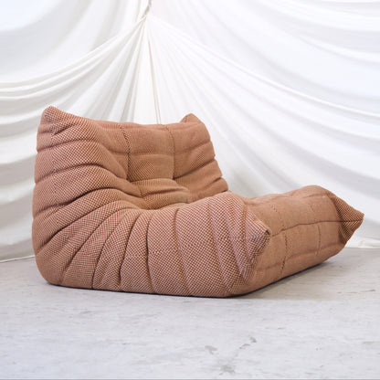 Ligne Roset Togo Set in Brown Wool Fabric - Michel Ducaroy