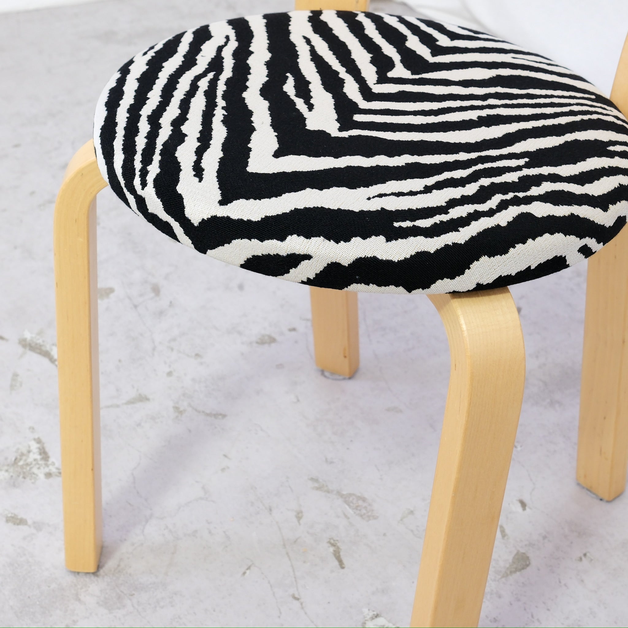 Alvar Aalto Chair 66 for Artek Zebra Upholstery – Pino Interiors