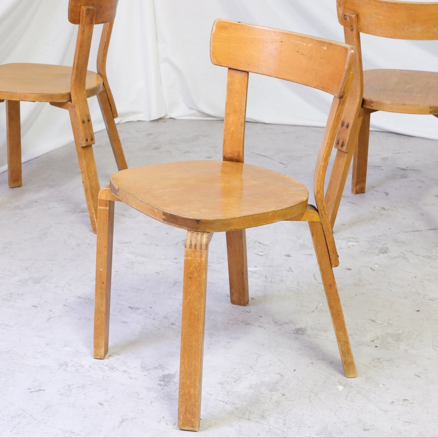 Alvar Aalto Chair 69 War Leg Chairs for Artek
