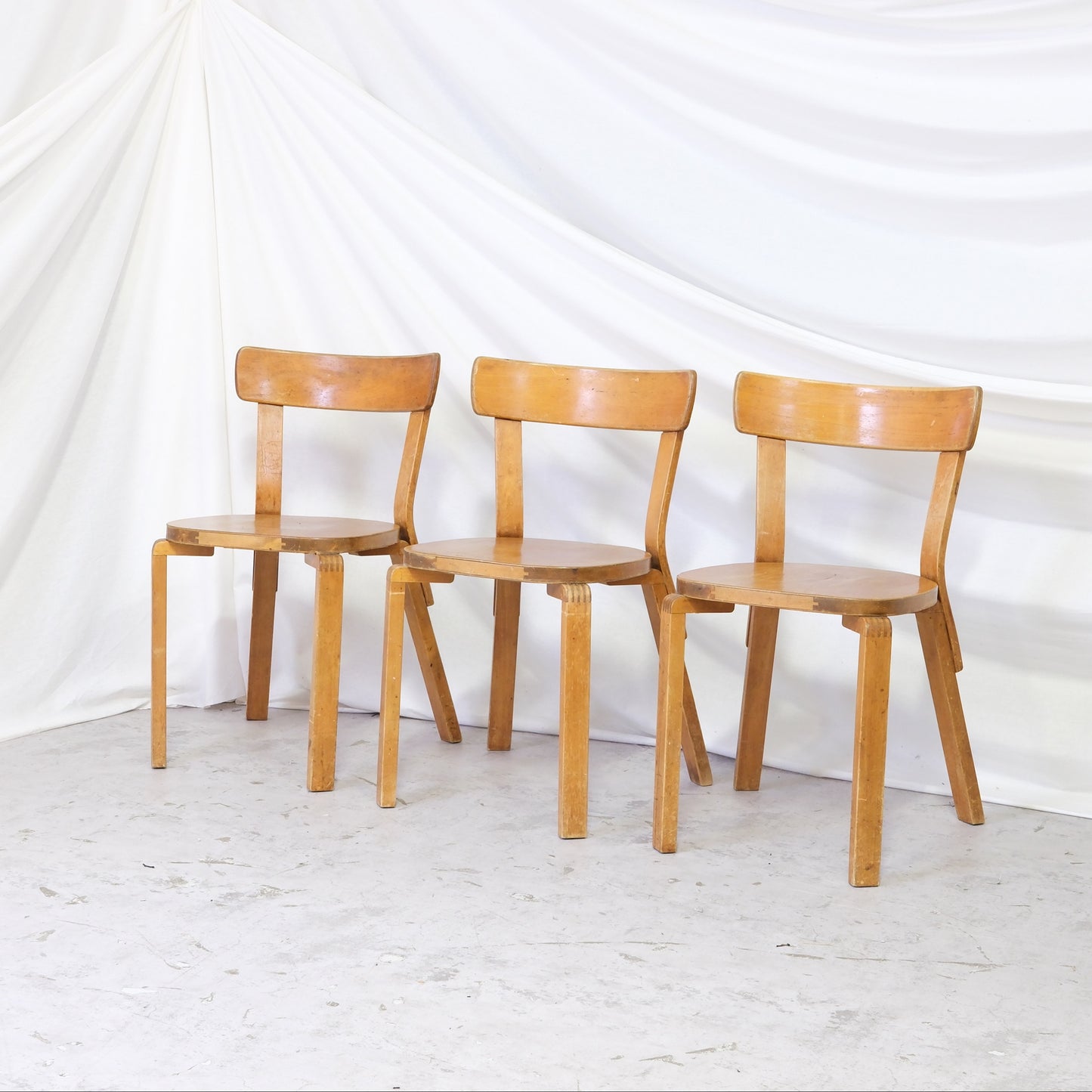 Alvar Aalto Chair 69 War Leg Chairs for Artek