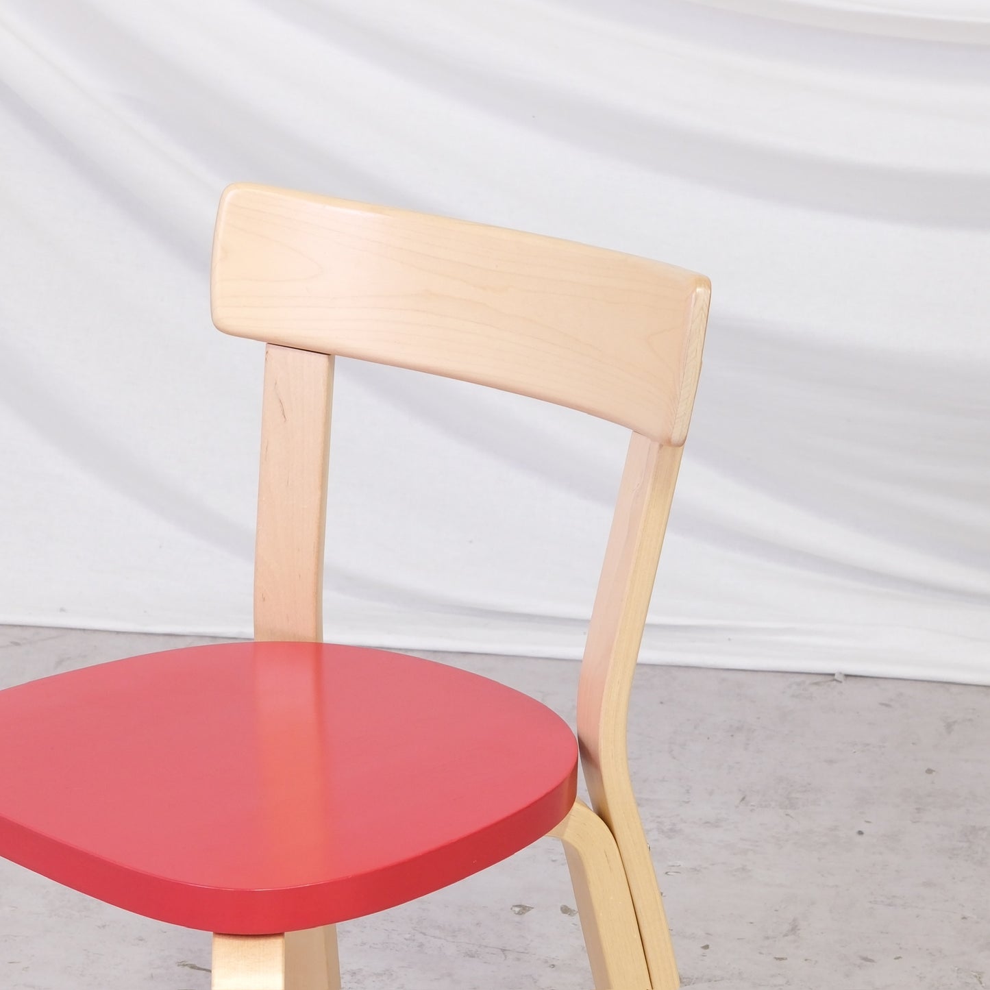 Artek Chair 69 - Birch with Red Seat (2021)