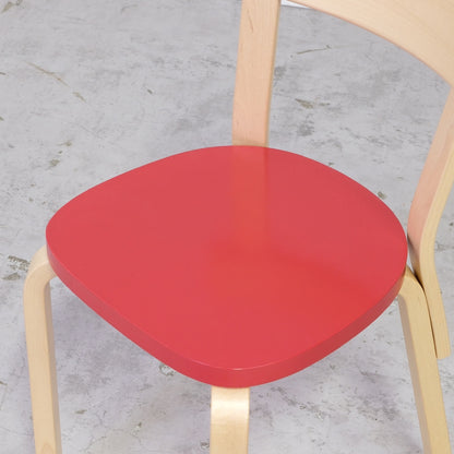 Artek Chair 69 - Birch with Red Seat (2021)