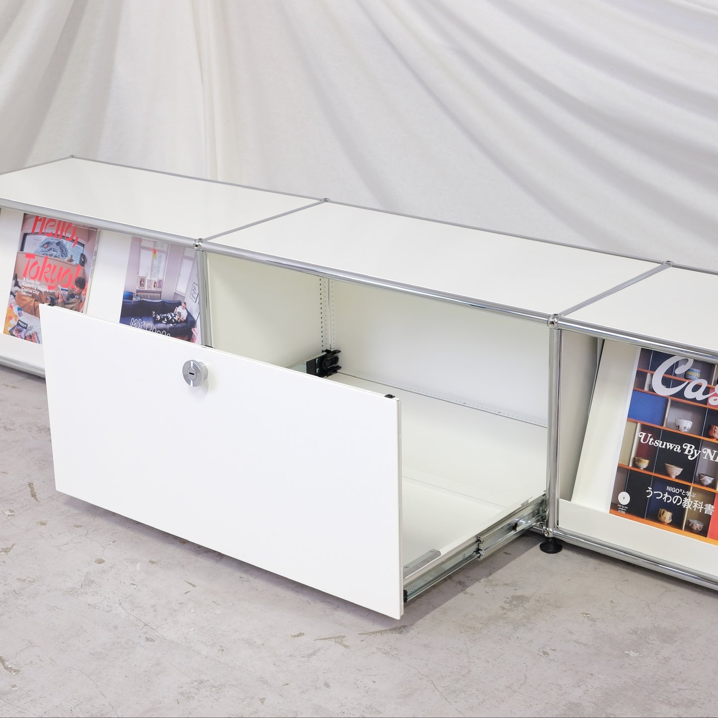 USM Haller Sideboard - White - 227 cm