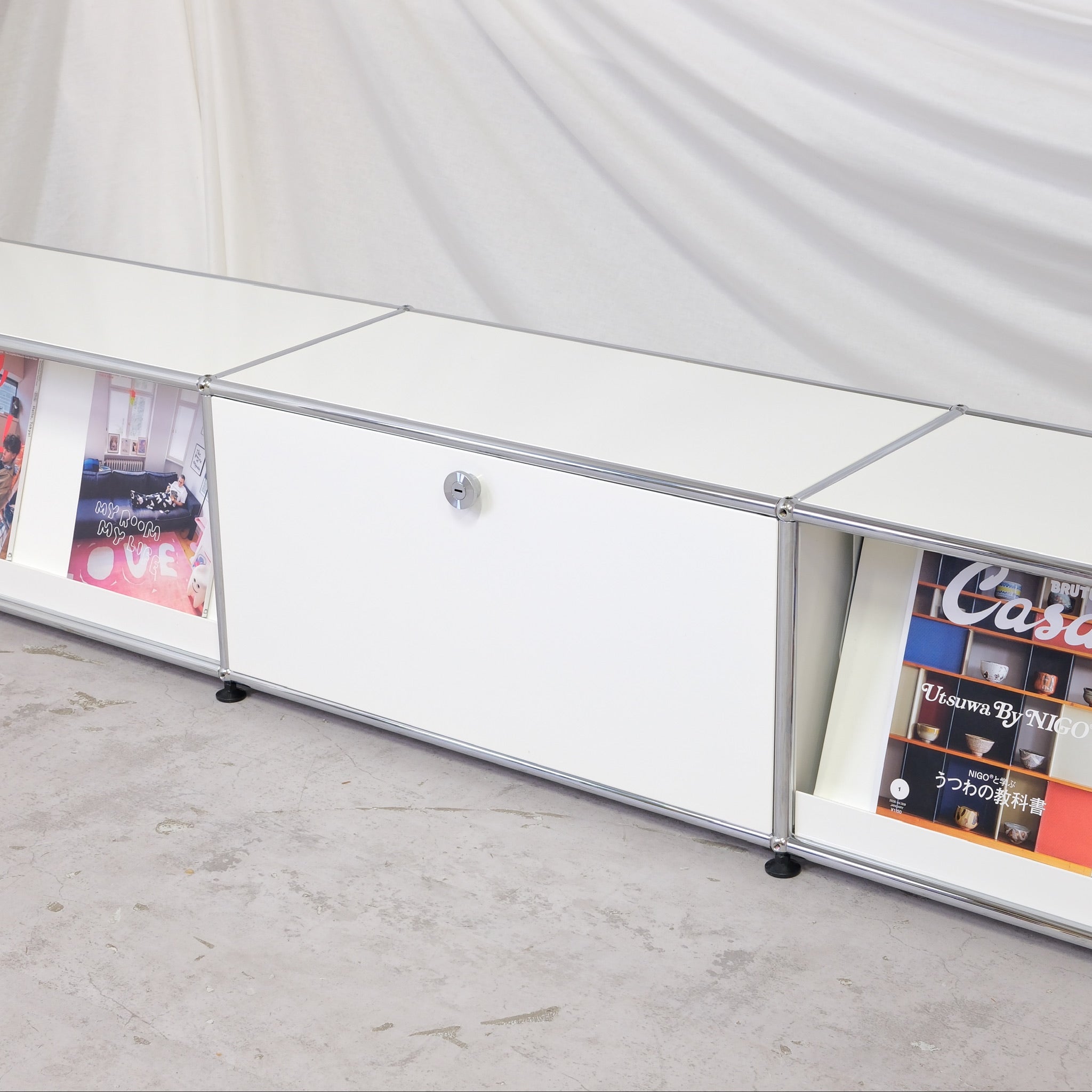 USM Haller Sideboard - White - 227 cm – Pino Interiors