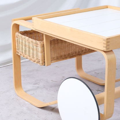 Artek 900 Tea Trolley, White Tiles