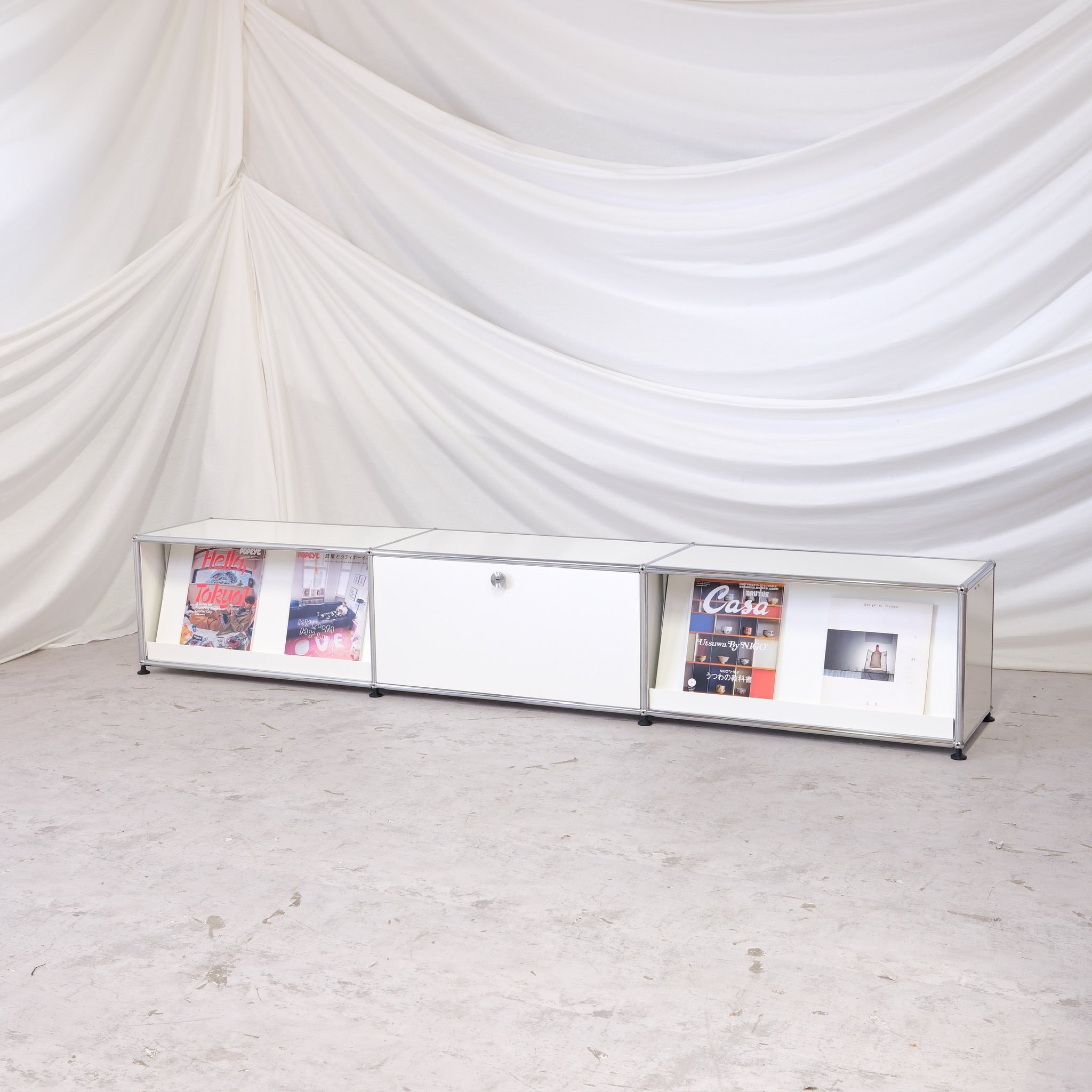 USM Haller Sideboard - White - 227 cm – Pino Interiors