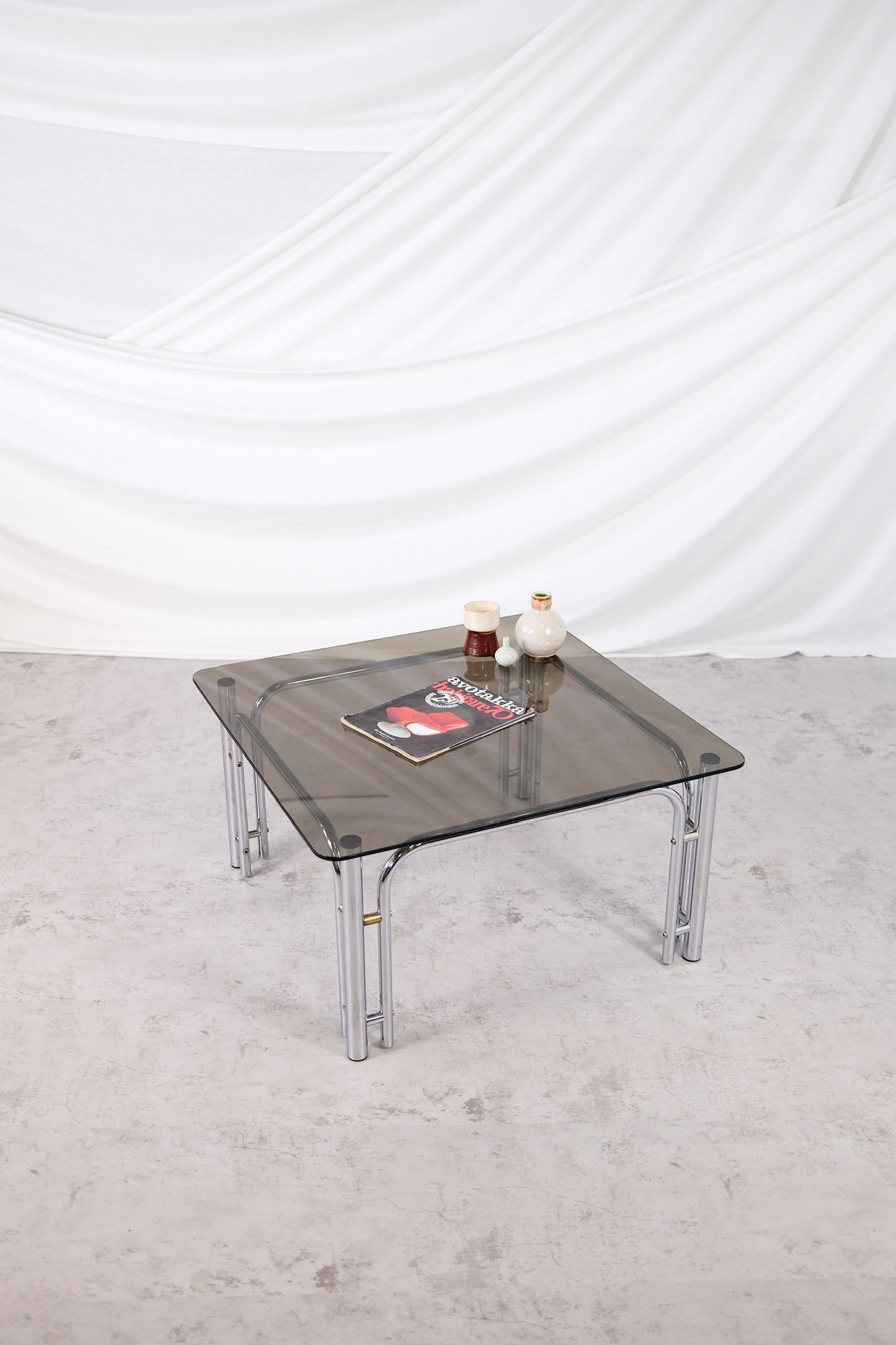 Vintage Square Coffee Table 1970s