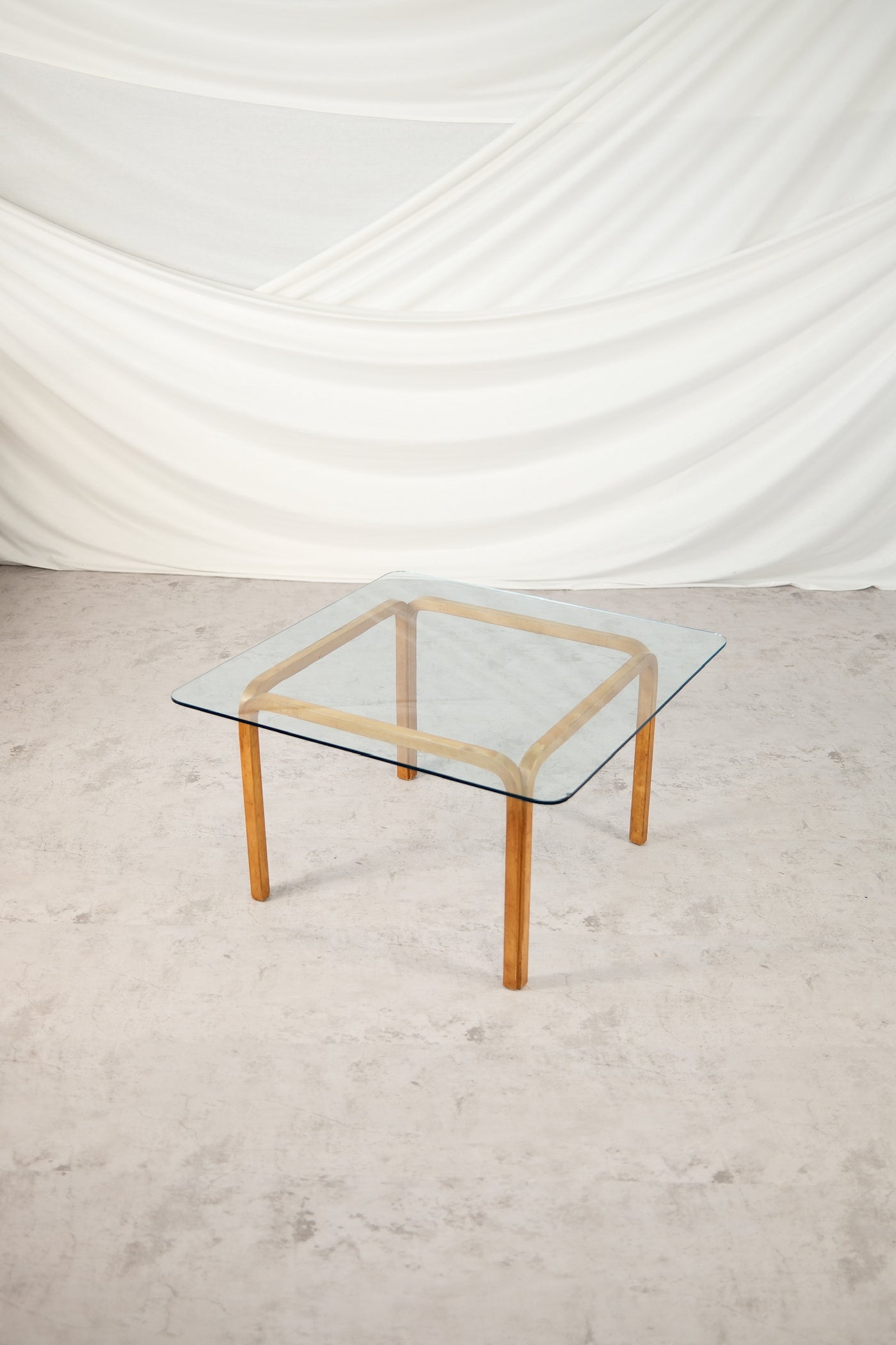 Rare 1930s Artek Y805 Coffee Table by Alvar Aalto with Special Finger Joints