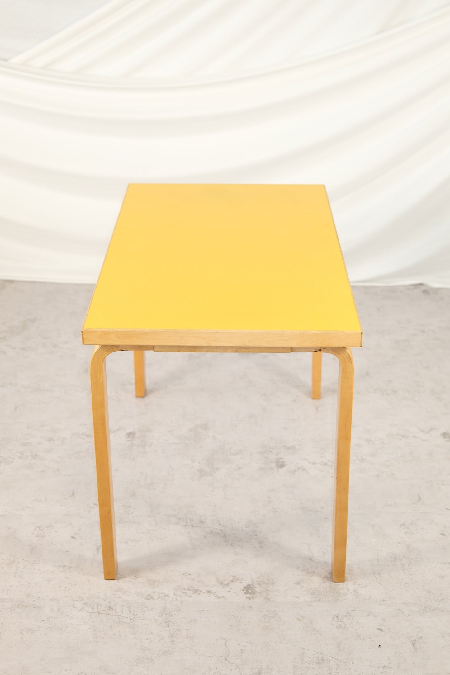 Artek 80B Table, Yellow Laminate