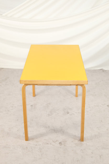 Artek 80B Table, Yellow Laminate