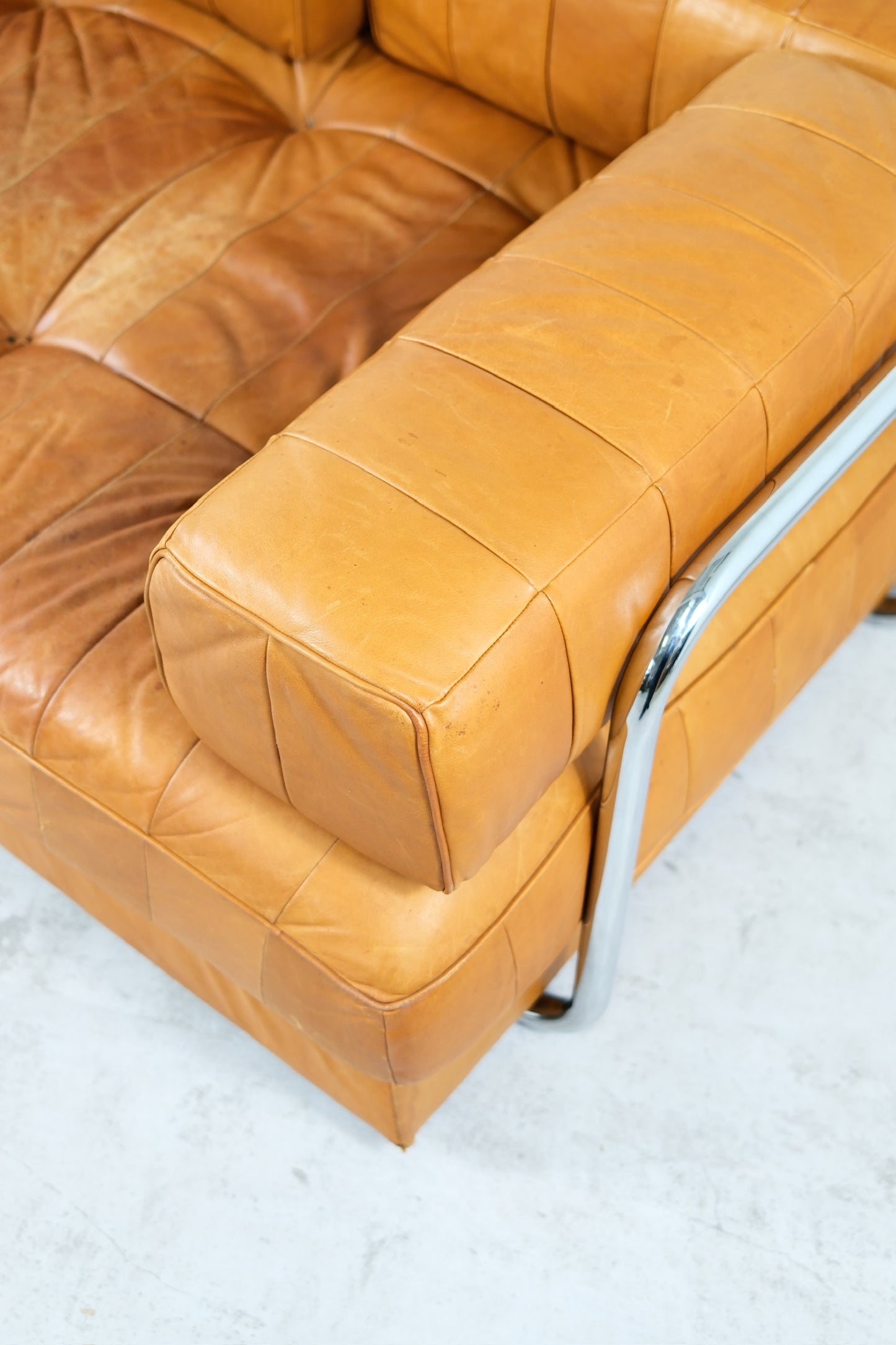 Rare Vintage De Sede Brown Leather Daybed Sofa Bed