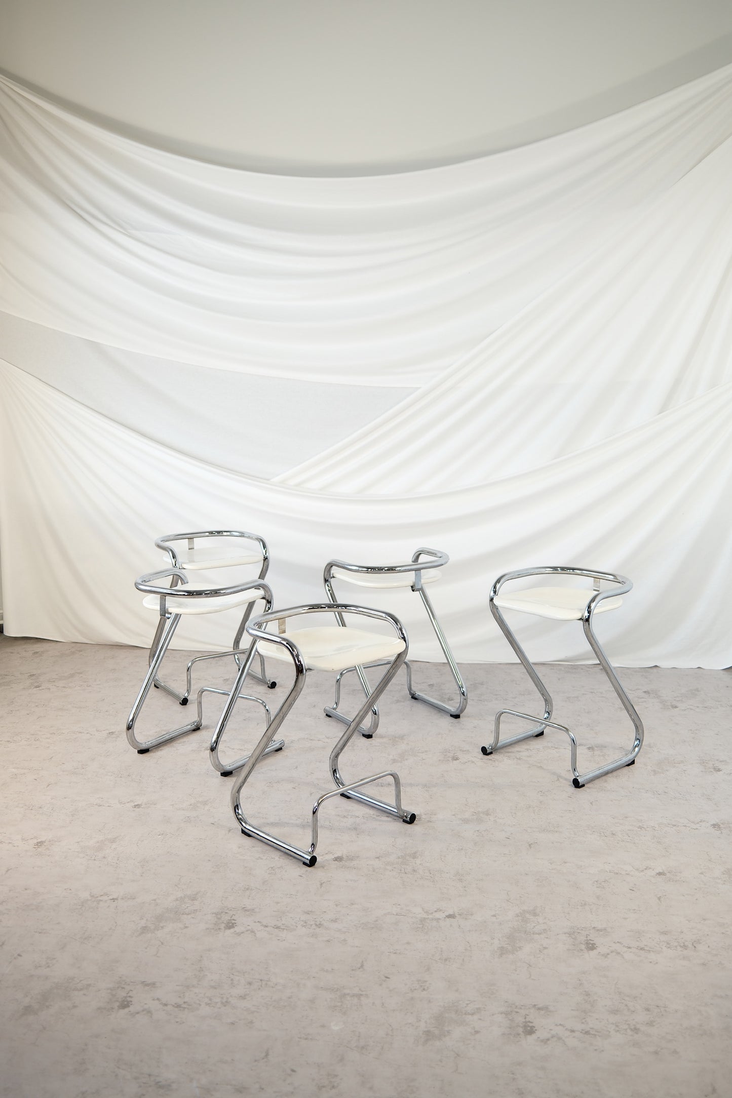 Lammhults S70-3 Bar Stools by Börge Lindau & Bo Lindekrantz, 1970s