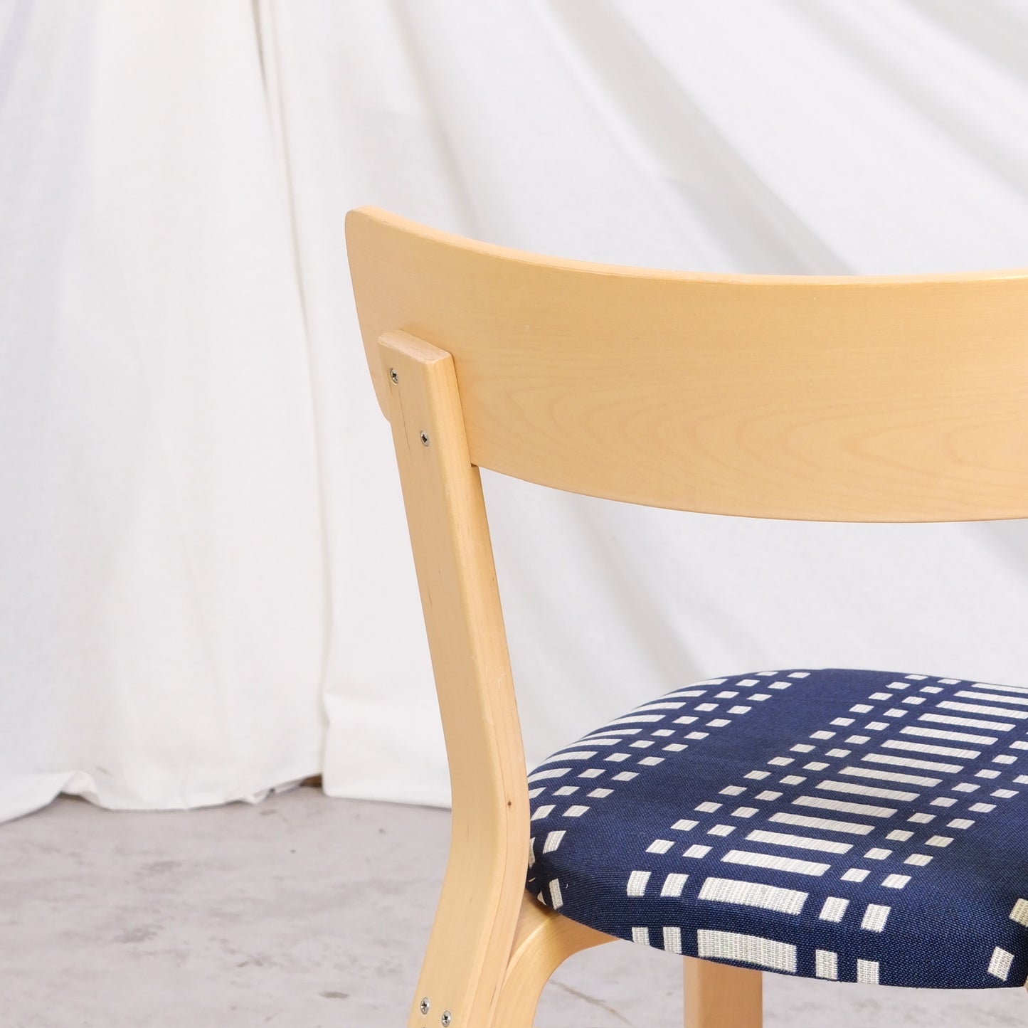 Alvar Aalto Chair 69 Set with Johanna Gullichsen Upholstery