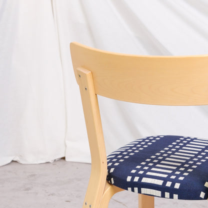 Alvar Aalto Chair 69 Set with Johanna Gullichsen Upholstery