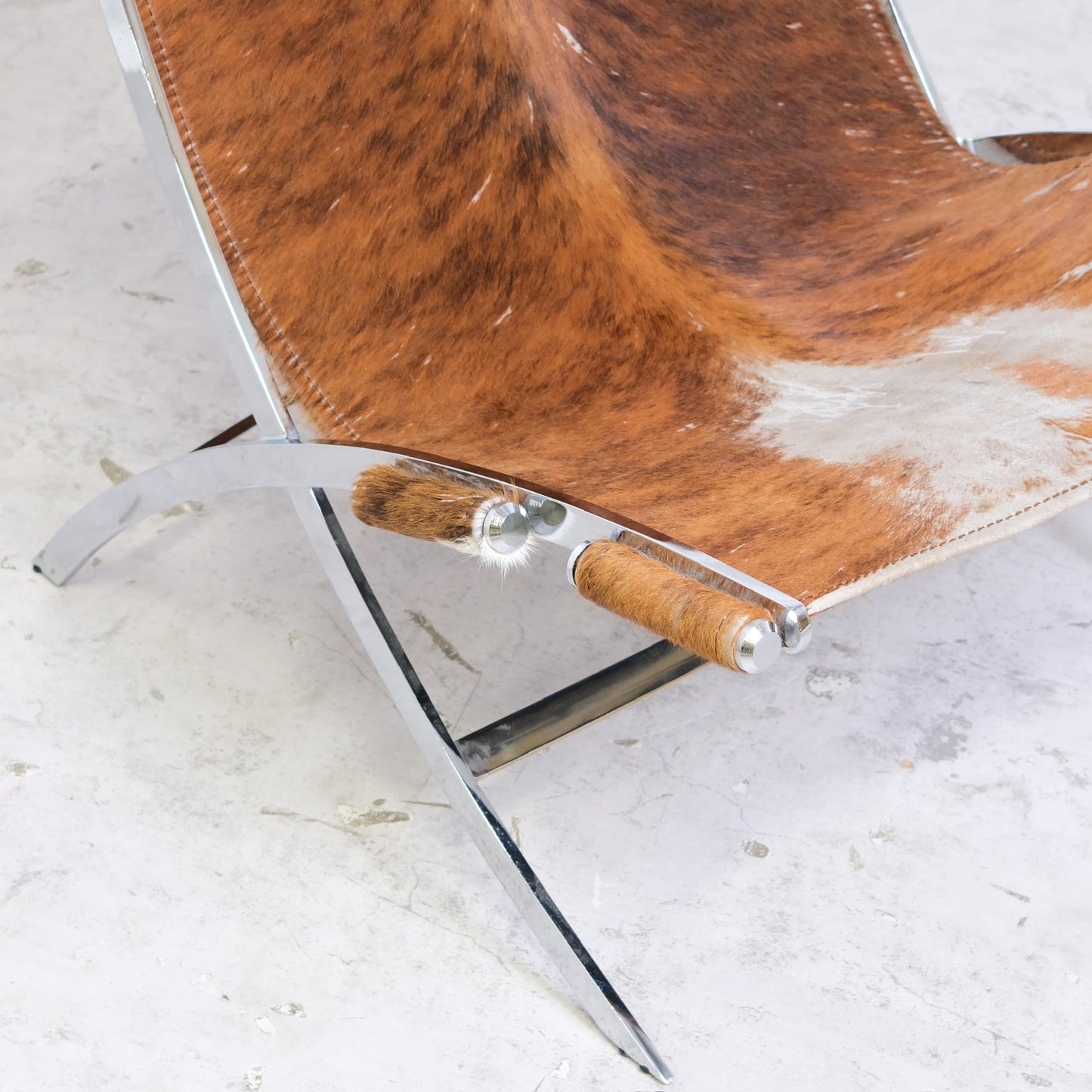 Antonio Citterio Scissor Chair - Pony Hair Leather