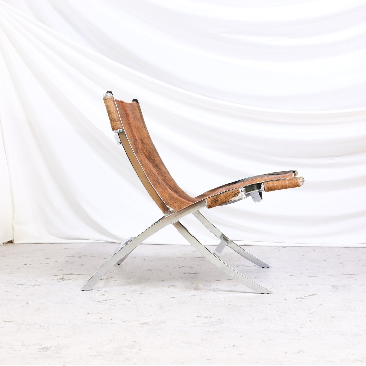 Antonio Citterio Scissor Chair - Pony Hair Leather