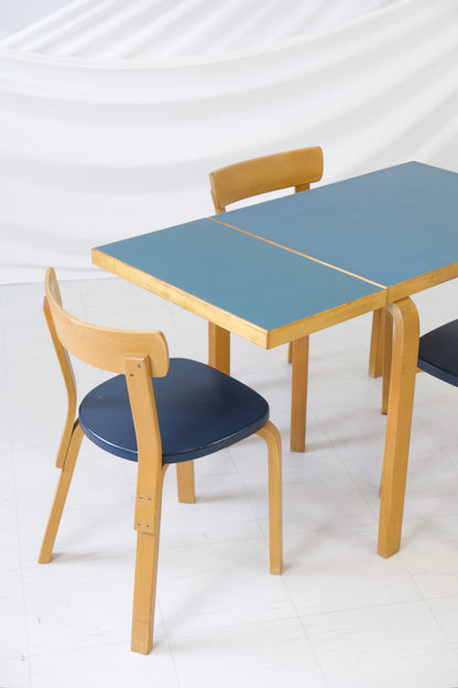 Artek DL82 드롭리프 테이블 세트 OY HUONEKALU- JA RAKENNUSTYTEHDAS AB, 1950/1960년대