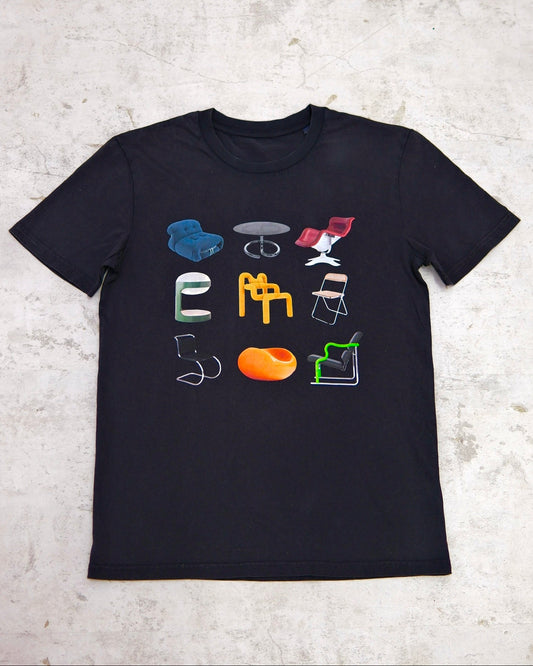 PINO Design Objects T-Shirt - Washed Black