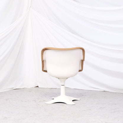 Yrjö Kukkapuro 416 Junior Chair for Haimi in Beige Leather