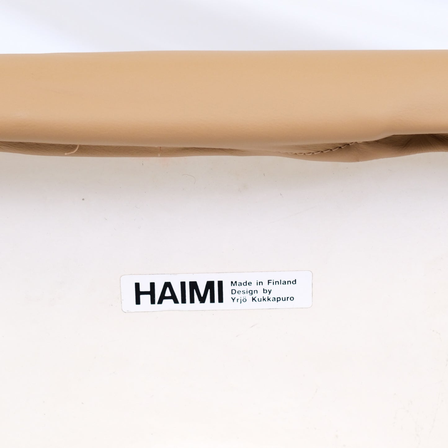 Yrjö Kukkapuro 416 Junior Chair for Haimi in Beige Leather