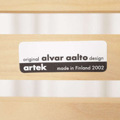 Alvar Aalto Artek 153A birch bench – Artek label marked Made in Finland 2002