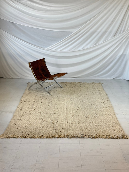 Vintage Handwoven Wool Rug