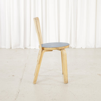 Chair 66 birch frame, opposite side view