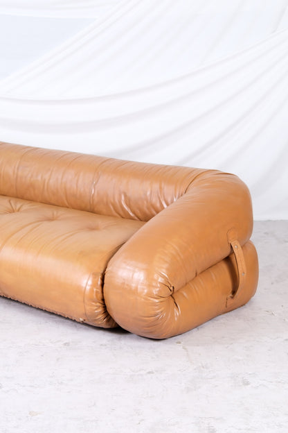 Anfibio Sofa Bed 3-seater by Alessandro Becchi for Giovannetti, 1970s