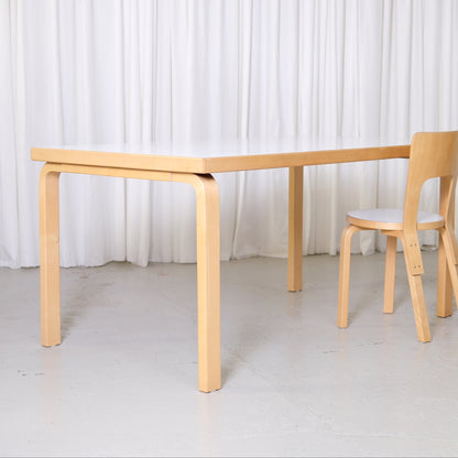Alvar Aalto Artek 82A Table in White Laminate