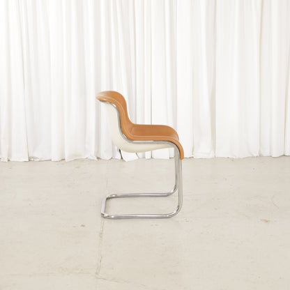 Elefantti chair in cognac leather, left side view