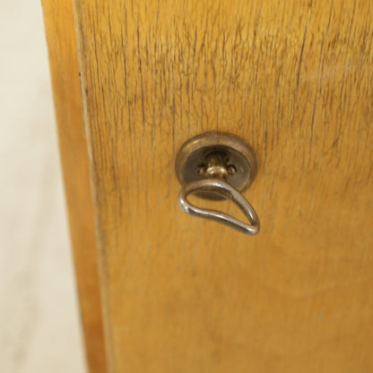 Medicine cabinet key and lock detail