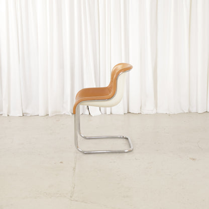 Elefantti chair in cognac leather, right side view