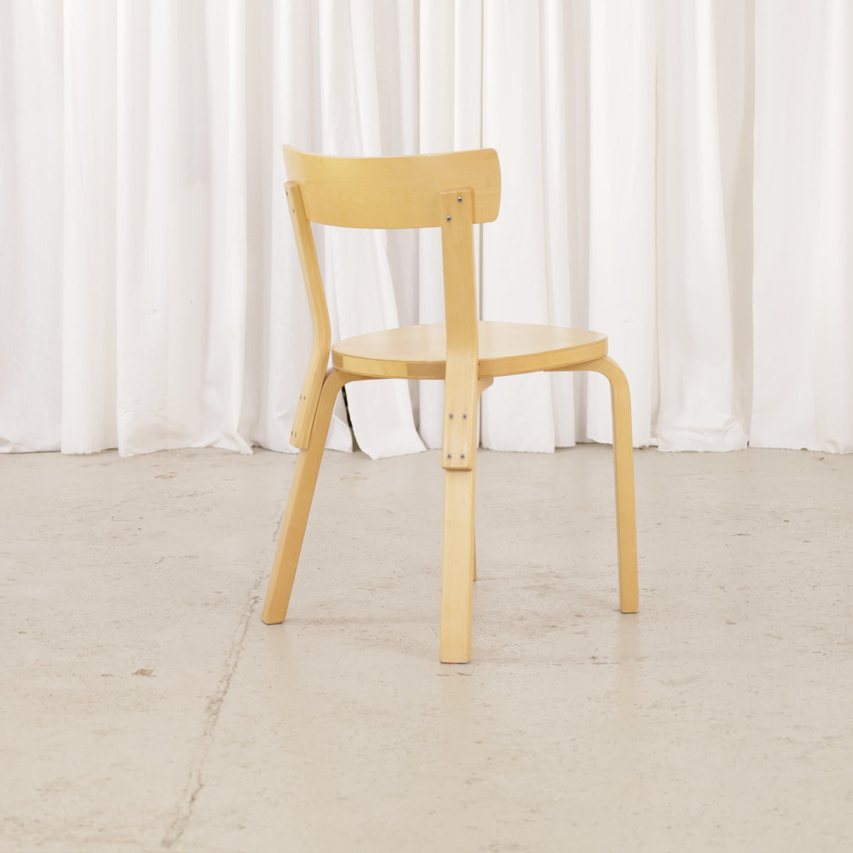 Alvar Aalto Chair 69, angled rear view